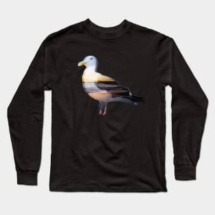 Beach Seagull Long Sleeve T-Shirt